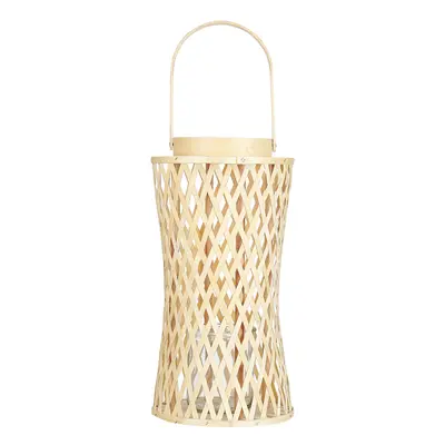 Bamboo Candle Lantern cm Natural MACTAN