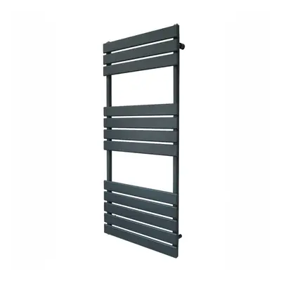 Flat Panel Towel Radiator - 1200mm x 500mm - Anthracite Grey