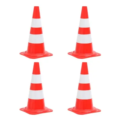 vidaXL 10x Reflective Traffic Cones with Heavy Bases cm Road Traffic Sign