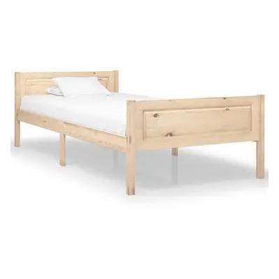 vidaXL Solid Pinewood Bed Frame 100x200 cm Bedroom Wooden Bed Base Bedstead