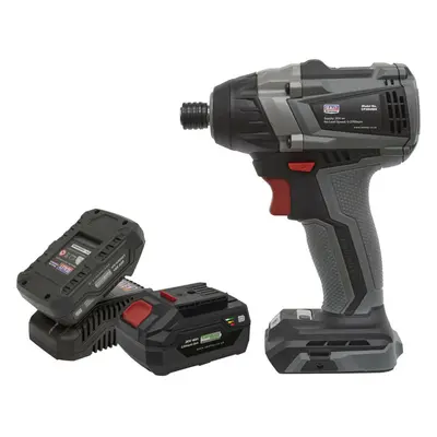 20V Brushless Impact Driver Kit - 1/4" Hex Drive - Variable Speed - Batteries