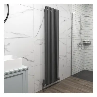 Nes Home X mm Double Column Anthracite Radiator