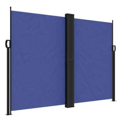 (blue, x cm) vidaXL Retractable Side Awning Outdoor Privacy Screen Balcony Sunshade Shelter