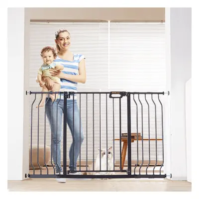 VEVOR Baby Gate Safety Stair Gate Dog Barrier Doorway 29.5"-57.8" Wide 30" Tall