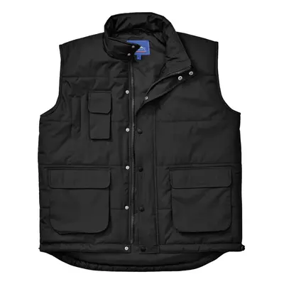 (S, Black) Portwest Classic Bodywarmer Jacket / Workwear