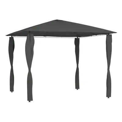 vidaXL Gazebo with Post Covers Anthracite g/mÂ² Garden Sunshade Shelter