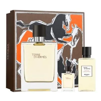 Hermes Terre D'Hermes Pcs Gift Set: 3.4 Eau De Toilette + 0.17 Eau De Toilette + 2.7 Shower Gel