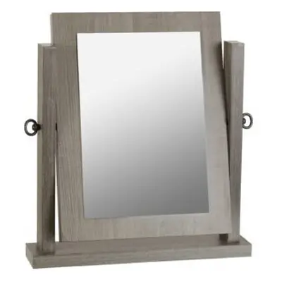 Lisbon Dressing Table Mirror Black Wood Grain