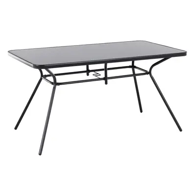 Garden Table Glass Black LIVO