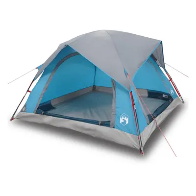 (blue) vidaXL Camping Tent Cabin 4-Person Patio Lightweight Tent Dome Tent Waterproof