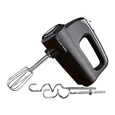 Russell Hobbs Desire Hand Mixer, Electric Hand Whisk and Dough Mixer Attachments, Matte Black, W