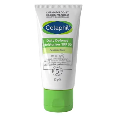 Cetaphil Daily Defence Face Moisturiser, SPF Day Cream With Glycerin, 50g, Sunscreen For All Ski