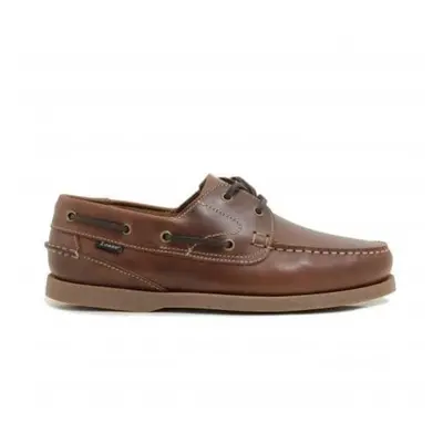 (7 (Adults')) Lymington Brown Waxy Leather Mens Deck Shoes