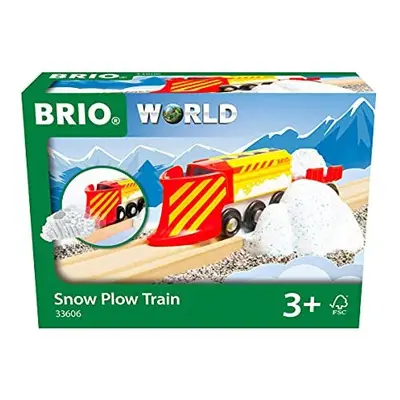 BRIO Christmas World - Snow Plow Train for Kids Age Years Up - Compatible with all BRIO Wooden R