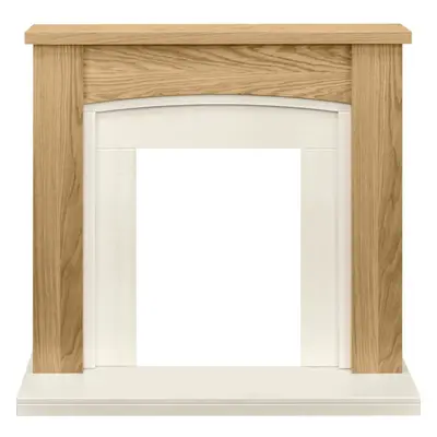 Adam Chilton Fireplace in Oak and Cream, Inch