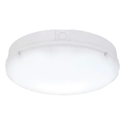 Gloss White IP65 Bulkhead Light - 18W CCT LED Module - Step Dimming