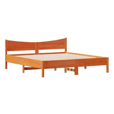 (wax brown, x cm) vidaXL Bed Frame & Headboard Wax Brown 180x200 cm Super King Solid Wood Pine