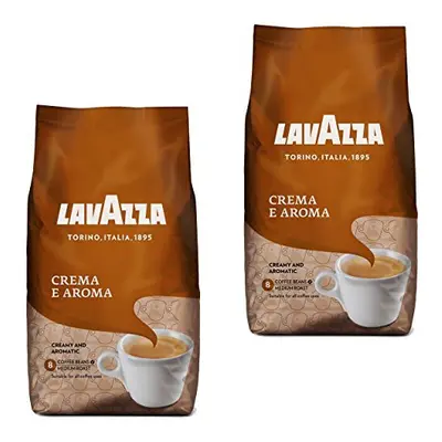 Lavazza Crema E Aroma Coffee Beans, Pack of 2, x 1000g