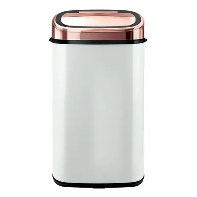 Tower T80904RW Kitchen Bin with Sensor Lid, Automatic Soft-Close, Manual Override, Litre, White 