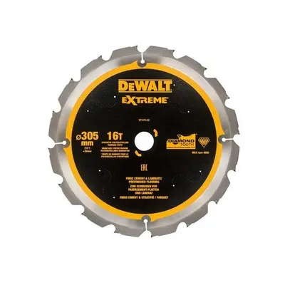 DEWALT DT1475-QZ Extreme PCD Fibre Cement Blade x 30mm x 16T