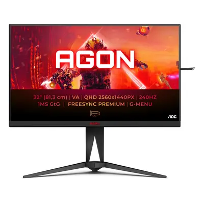 AOC AGON AG325QZN - AG5 Series - LED monitor - gaming - 31.5" - x QHD @ Hz - VA - cd/m - 4000:1 