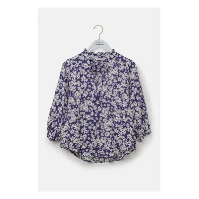 (UK 10, Indigo Daisy) Lola Womens Blouse