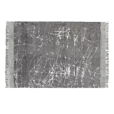 Viscose Area Rug x cm Grey HANLI