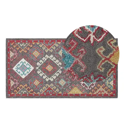 Wool Area Rug x cm Multicolour FINIKE