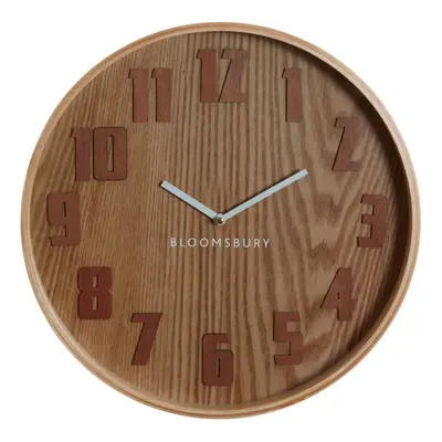 Vitus Brown Grain Large Wall Clock