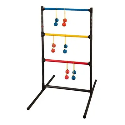 Champion Sports LGSTSET Ladder Ball Golf Game Set, Red & Royal Blue & Black