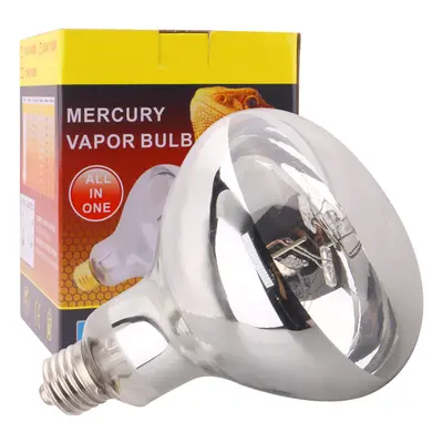 DERNORD UVA UVB Heat Bulb - Mercury Vapor Bulb Tortoise 80W for Turtle Snakes Bearded Dragon Viv