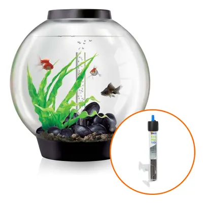 biOrb Classic 60L Aquarium in Black with MCR LED Lighting and Heater Pack