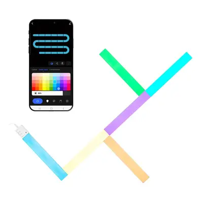 Smart Light Bars LED Colour Changing Alexa & Google Music Sync Gaming