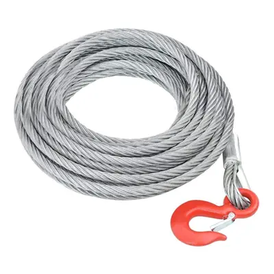 vidaXL Wire Rope Cable 3200kg 20m Elevator Wire Winch Rope For Hoist Grinder