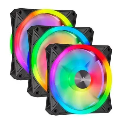 Corsair Icue Ql120 12Cm Pwm Rgb Case Fans X3 Argb Leds Hydraulic Bearing CO-9050098-WW