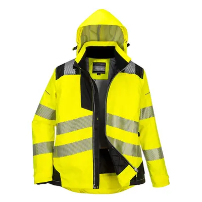 (Yellow/Black, XS) Portwest PW3 Ladies Winter Jacket