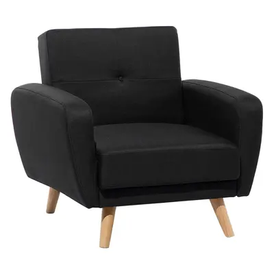 Recliner Chair FLORLI Fabric Black