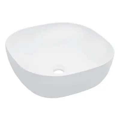 vidaXL Wash Basin 42.5x42.5x14.5cm Ceramic White Bathroom Washroom Bowl Sink