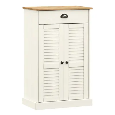 (white) vidaXL Shoe Cabinet Shoe Storage Shoe Rack Shoe Cupboard VIGO Solid Wood Pine