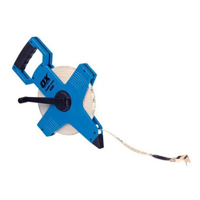 OX T023505 Trade Open Frame Long Measuring Surveyers Tape Metre 165Ft