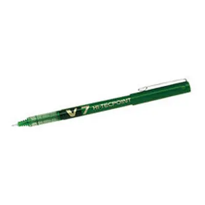 Pilot V7 Green Hi Tec Liquid Rollerball 0.7mm PK12