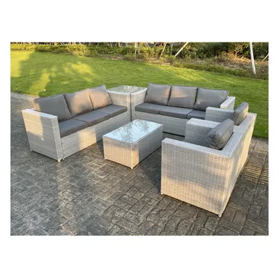 Fimous Outdoor PE Rattan Garden Furniture Set Wicker Sofa Armchair