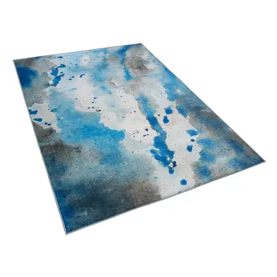 Area Rug x cm Blue and Grey BOZAT