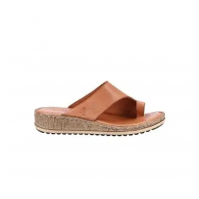 (4 (Adults')) Elissa | Tan | Womens Toe-Post Sandals