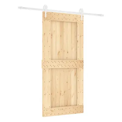 vidaXL Sliding Door with Hardware Set Interior Door Barn Door Solid Wood Pine