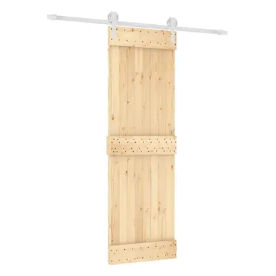 vidaXL Sliding Door with Hardware Set Interior Door Barn Door Solid Wood Pine