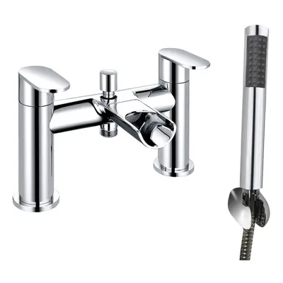 Waterfall Bath Shower Mixer Tap Chrome Hand Held Shower Head Set