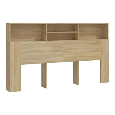 (sonoma oak) vidaXL Headboard Cabinet Bedroom Bookcase Headboard Furniture Multi Colours