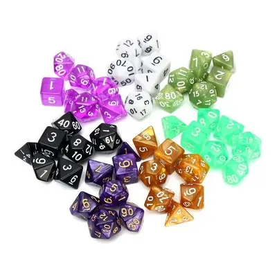 126 Pcs RPG MTG Polyhedral Dice Sets with Pouch Bags Colors