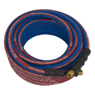 Sealey AH15R/38 Air Hose 15mtr x Ã10mm with 1/4"bsp Unions Extra Heavy-duty